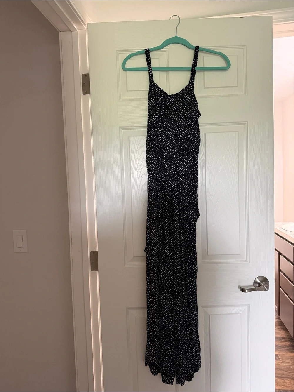 Black Polka Dot Jumper with Spaghetti Straps